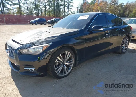 2015 Infiniti Q50 Premium from USA, damaged, VIN JN1BV7AR9FM414415